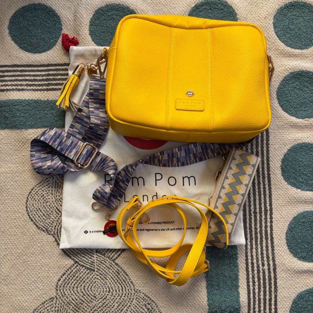 Pom Pom London City Plus Bag Circle Line Yellow